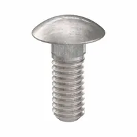 Carriage Bolt: Square Neck, 5/16"-18 Thread Size, 7/8 in lg, Stainless Steel, 18-8, Plain, 100 PK (MPN ZBOLT-4967)