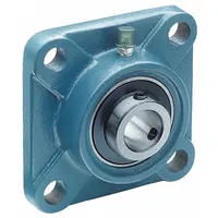 TRITAN 4 Bolt Flange Bearing: Radial Ball, 2 11/16 in Bore, Cast Iron, Set Screws, 7 19/32 in Lg (MPN UCF214-43)