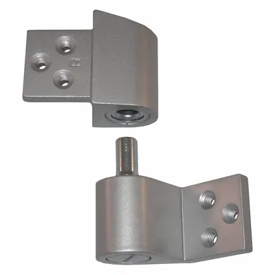 KABA ILCO Pivot Hinge: Aluminum - Full Surface-Mount Pivot Hinges