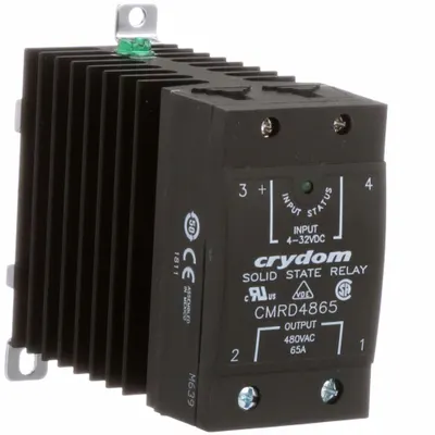 CRYDOM Solid State Relay: DIN-Rail Mounted, 65 A Max Output Current, SCR - DIN-Rail Mounted Relays