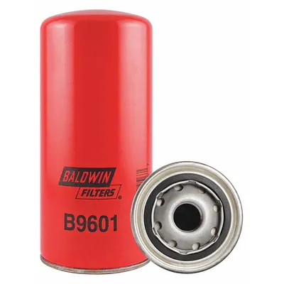 BALDWIN FILTERS Lube Filter: B9601, 1-12 Thread Size, 8 5/16 in Overall Ht - Spin-On Oil Filters