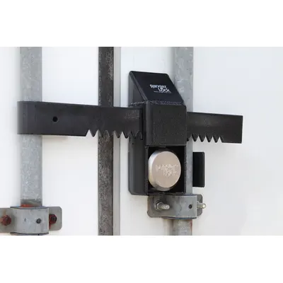 RANGER LOCK Hidden Shackle Padlock Guards: Steel, 15 in Guard Lg, 4 in Guard Wd