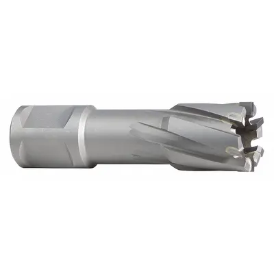 MILWAUKEE Annular Cutter: 9/16 in Cutter Dia, 1 3/8 in Max Cutting Dp, Bright, Carbide - Carbide-Tipped Annular Cutters for Toughest Materials