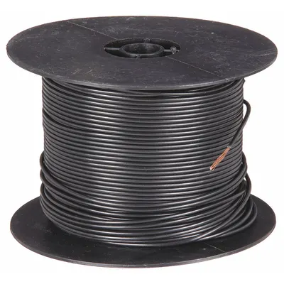 GROTE Primary Automotive Wire: GPT, 500 ft, 1 Conductor, 10 AWG, Black - PVC-Insulated General Purpose Primary Wires