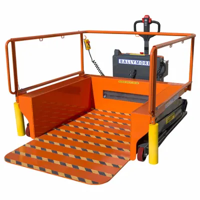 BALLYMORE Scissor Lift Table: Powered, 1,500 lb Load Capacity, 75 in L x 47 in W - Fully-Powered Scissor-Lift Tables
