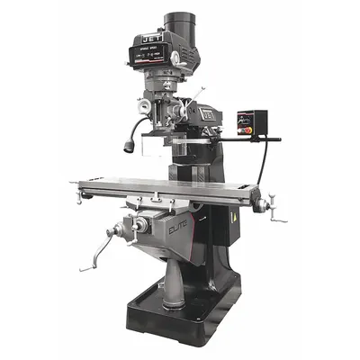 JET ELITE Vertical Milling Machine: ETM-949, Belt Drive, 3 hp - Electronic Variable-Speed Vertical Milling Machines