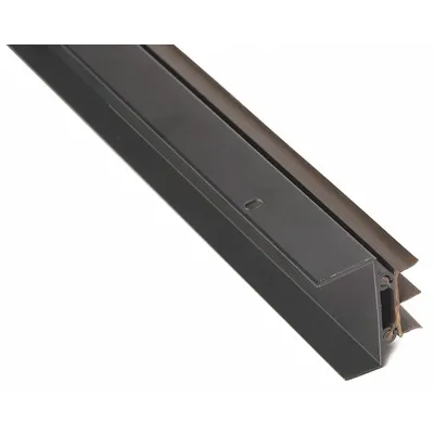 NATIONAL GUARD Door Shoe: Triple Fin Insert, Aluminum, 48 in Lg, 1 7/8 in Wd - Door Shoes
