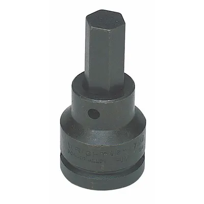 WRIGHT TOOL Impact Socket Bit : SAE, 19 mm Tip Size, 3 1/4 in Overall Lg - Hex Impact Bit Sockets