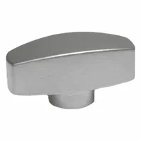 This corrosion-resistant wing knob features a threaded stud for manual fastening in applications requiring frequent adjustment or removal without tools. Made of stainless steel, it has a 1.02 in diameter, 10-32 thread size, and 0.31 in thread length. Suitable for use in industrial equipment, machinery, and panel assemblies