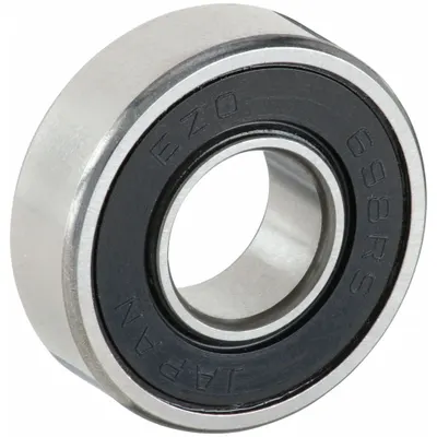 EZO Miniature Ball Bearing: 698, Dbl Sealed, Contact Seal, 8 mm Bore, 19 mm OD - High-Precision Radial Ball Bearings