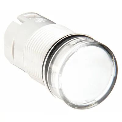 SCHNEIDER Pilot Light Head: 16 mm Panel Mounting Hole Dia, White, Smooth, LED - Pilot-Light Heads