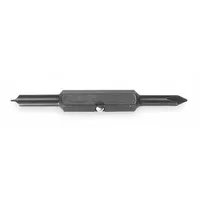 KLEIN TOOLS Double Ended Driver Bit: Imperial, Hand, #1 – Phillips Bit Size and Type Side 1, Std (MPN 32478)