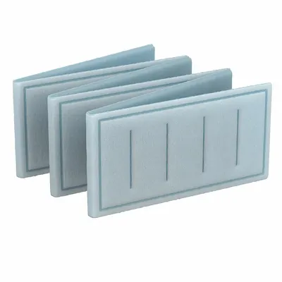 OEM Link Air Filter: 25 in x 20 in x 1 in, 20 in Section Wd, 6 Sections, 3 Ply - MERV 8 Link Air Filters