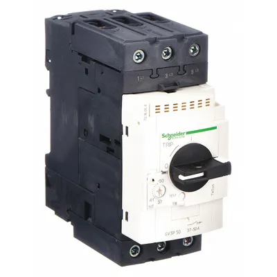 SCHNEIDER Manual Motor Starter: Non-Reversing, 3 Poles, 50 A, Thermal Protection - Non-Reversing Starters with Thermal Overloads
