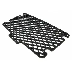 This hopper screen is a replacement part for compatible Westward power tools. It functions as a screen in the hopper assembly, filtering materials during operation in industrial or agricultural applications.