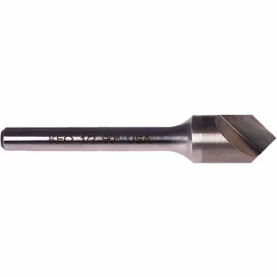 KEO Countersink: 90°, 1 Flute, 3/16 in Body Dia, 3/16 in Shank - Fast-Cutting Single-Flute Countersinks