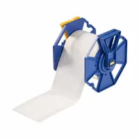 Pre-Cut Label Stock Roll: 4 21/64 in x 2 61/64 in, Acrylic, Aggressive Adhesive/Permanent Adhesive (MPN JPSL-261-2595)