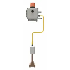 Automatic audible and visual alarm for safety showers. Includes brass flow switch in NEMA 3R galvanized steel enclosure. Hardwired, 90-264 V AC, 1 1/4 in NPT female inlet. Plastic lens. For use with shower systems.