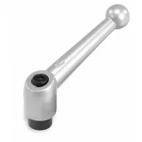 This ball-style adjustable handle features a zinc body with a steel threaded hole. The M4 thread and 39 mm length allow manual clamping, positioning, and adjustment on machinery and fixtures without tools. Suitable for light-duty workholding and assembly tasks