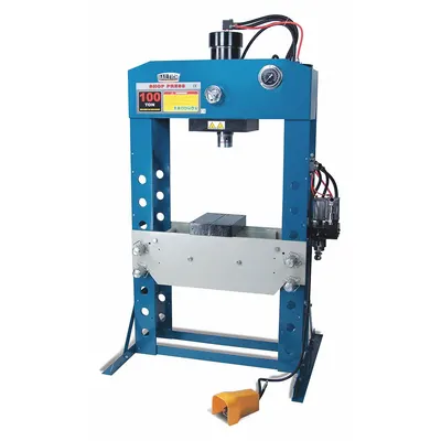 BAILEIGH Hydraulic Press: Air, H-Frame - Air-Operated H-Frame Hydraulic Presses
