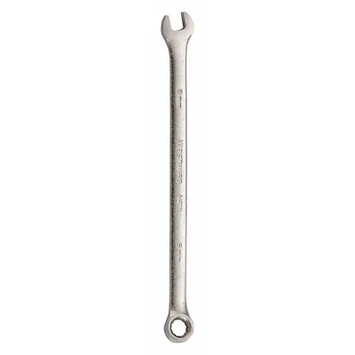 WESTWARD Combination Wrench: Alloy Steel, Satin, 6 mm Head Size, 4 7/8 in Overall Lg - Metric 12-Point Combination Wrenches