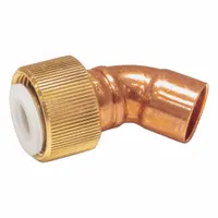 JW WINCO Fluid Valve Connector Piece: For GN 880, 45°, 26 mm Nominal Size, Copper, Brass, 20 mm Barb (MPN 880.1-26-B)