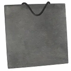 This square polymer jack plate is designed for load distribution under outrigger stabilizers on cranes, aerial lifts, and heavy equipment. With a 150-ton vertical load capacity and 36-inch overall length, it prevents sinking and surface damage. The black plate features an orange handle for easy handling.