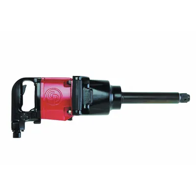CHICAGO PNEUMATIC Air Impact Wrench: Compact, 1 in Drive, D-Handle, Square - D-Handle Air-Powered Impact Wrenches with Extended Anvils