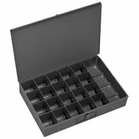 Compartment Drawer: 13 5/8 in x 9 7/8 in x 2 1/8 in, 21 Compartments, 0 Dividers, Gray, Piano (MPN 204-95-D940)