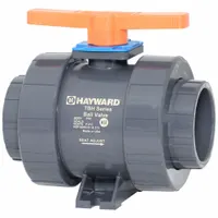 HAYWARD FLOW CONTROL Manual Two-Way Ball Valve: 4 in, PVC, Straight, True Union NPT x True Union NPT (MPN TBH1400A0TV0000)