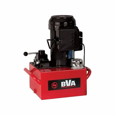 BVA HYDRAULICS Hydraulic Pump: 10,000 psi Max. Op Pressure, 476 cu in/min Max. Flow Rate - Corded High-Power Stationary Electric Hydraulic Pump Units