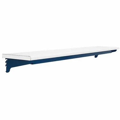 BENCHPRO Top Shelf: 72 in Overall Wd, 12 in Overall Dp, White, Steel - Shelves with Lights for Workbenches