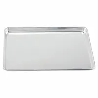 CRESTWARE Sheet Pan: Sheet Pan Pan, Full Sheet Pan Size, Aluminum, Uncoated, Solid, Closed Bead (MPN SP1826H)