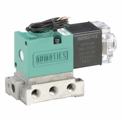 NUMATICS Solenoid Air Control Valve: Four-Way / Two-Position, Single Solenoid - Numatics Mark 7 Directional Control Valves