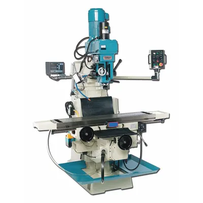 BAILEIGH Vertical Milling Machine: VM-1258, 5 hp - Variable-Speed Vertical Milling Machines with DRO & 3-Axis Powerfeeds