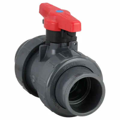 SPEARS Manual Two-Way Ball Valve: 2 in, PVC, Straight, Socket x FNPT - PVC Ball Valves