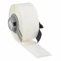 Wraparound Label: 3/4 in x 1/2 in, Vinyl, Black on White, For 16 AWG to 10 AWG Wire Gauge (MPN M6-11-498)