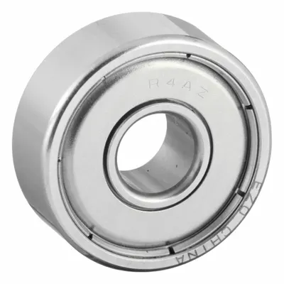 EZO Miniature Ball Bearing: R4A, Dbl Shield, 1/4 in Bore, 3/4 in OD, 0.281 in Wd - High-Precision Radial Ball Bearings