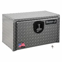 BUYERS PRODUCTS Underbody Truck Box: Underbody Truck Box, Single Drop-Down Door Door, Silver, Keyed (MPN 1705148)
