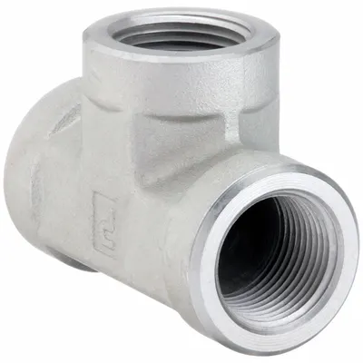 PARKER Threaded High-Pressure Pipe Tee, 1-1/2 MMO-S - Threaded High-Pressure Pipe Fittings