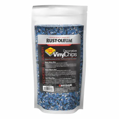 RUST-OLEUM Floor Chips & Flakes, Black/Blue/White, 1 lb