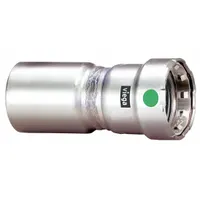 VIEGA MEGAPRESS Crimp Fitting: 1 1/2 in Pipe x 3/4 in Pipe Size, FTG x Press-fit, EPDM (MPN 90370)