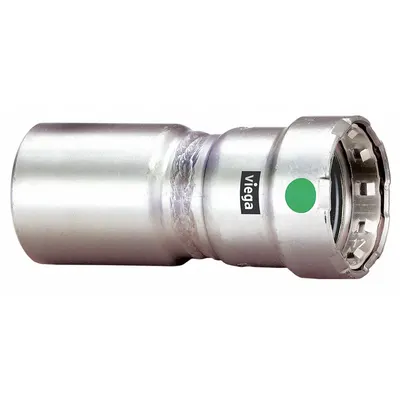 VIEGA MEGAPRESS Crimp Fitting: 1 1/2 in Pipe x 3/4 in Pipe Size, FTG x Press-fit - Potable Water Stainless Steel Press Fittings