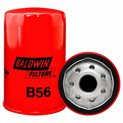 BALDWIN FILTERS Oil Filter: B56, M22-1.50 Thread Size, 4 7/8 in Overall Ht, 3 in Outside Dia - Spin-On Oil Filters
