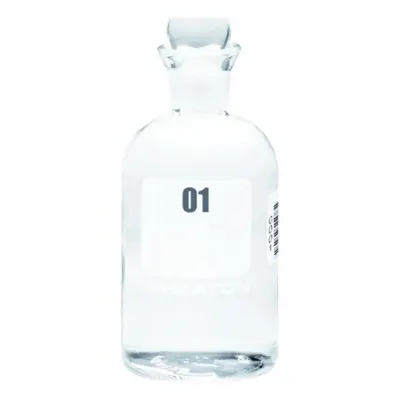 WHEATON Bottle: 300 mL, Pennyhead Stopper, 165 mm, Colorless, Closure Included - Glass Lab BOD Bottles