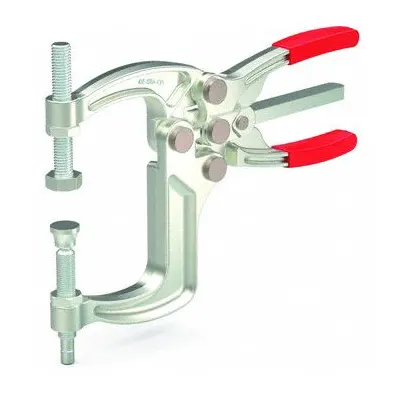 DE-STA-CO Toggle Clamp: Two-Way Trigger, 2 Spindles, Steel - Squeeze-Action Plier Toggle Clamps