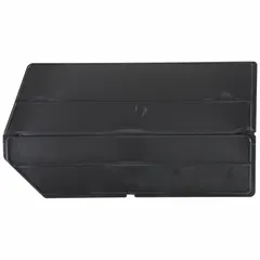 This bin divider from AKRO-MILS is designed to subdivide hanging and stacking bins into smaller compartments for organizing small parts, fasteners, or components. It measures 17 1/8 inches by 9 1/8 inches, is black in color, and is not electrostatic discharge conductive. Compatible with manufacturer model number 30260.