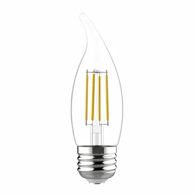 GE LAMPS Compact LED Bulb: Medium Screw (E26), LED, (CA) Candle Angled, CA10, 3.5 W Watt - Medium Screw Base (E26) Lamps
