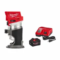 MILWAUKEE Router Kit: M18™ REDLITHIUM™, Battery Included, Fixed Base, 1.25 hp, 31,000 RPM, Palm Grip (MPN 2723-20, 48-59-1881)