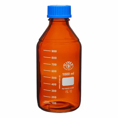 OEM Media Bottle: 1 L - Glass Lab Media Bottles
